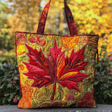 Borsa artigianale trapuntata con acero al tramonto A minha loja