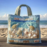 Borsa artigianale trapuntata con tartarughe marine A minha loja