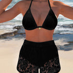 Porto Cervo - Elegante bikini in pizzo monocolore A minha loja