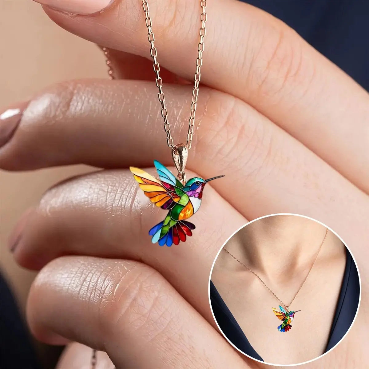 Gioiello colibrì colorato A minha loja