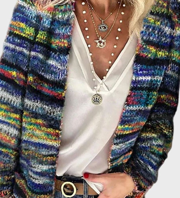 Maglione lavorato a maglia colorato A minha loja