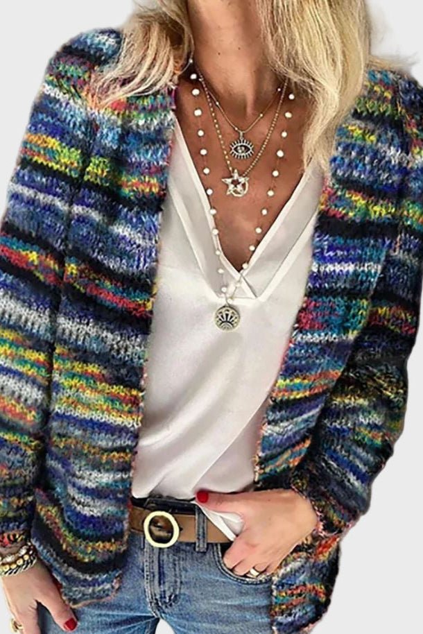 Maglione lavorato a maglia colorato A minha loja