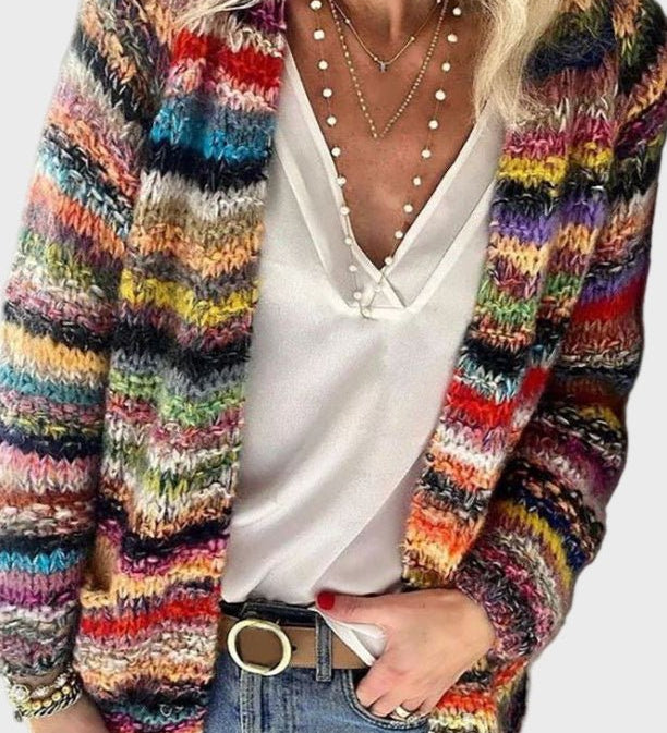 Maglione lavorato a maglia colorato A minha loja