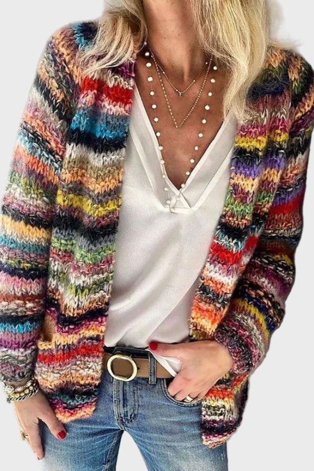 Maglione lavorato a maglia colorato A minha loja
