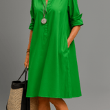 Bernadette - Abito midi in smeraldo di lusso A minha loja
