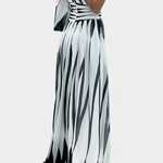 Bethania™ | Abito maxi a righe A minha loja