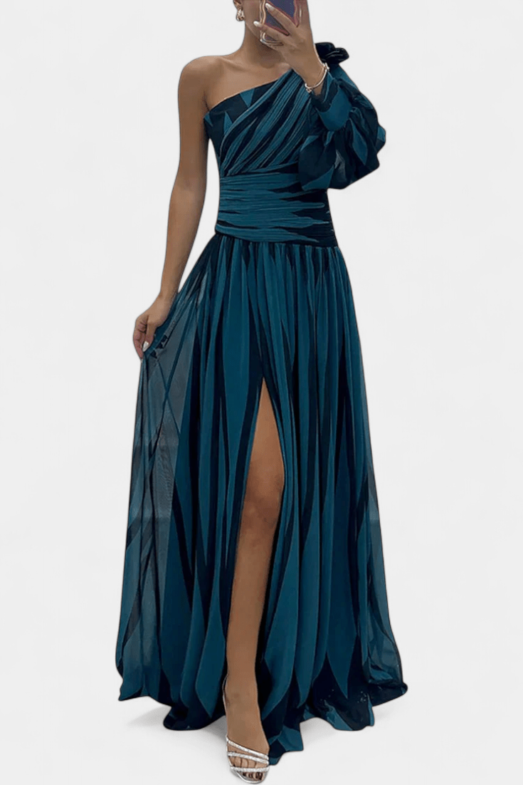 Bethania™ | Abito maxi a righe A minha loja