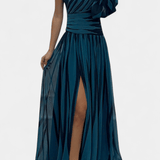Bethania™ | Abito maxi a righe A minha loja