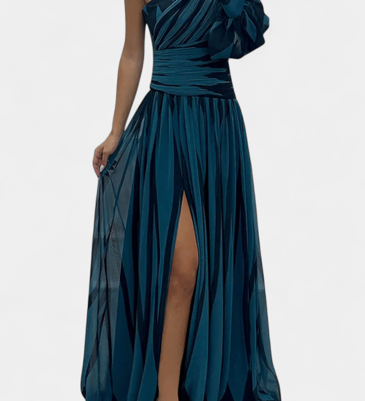 Bethania™ | Abito maxi a righe A minha loja