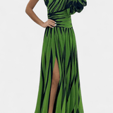 Bethania™ | Abito maxi a righe A minha loja