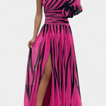 Bethania™ | Abito maxi a righe A minha loja