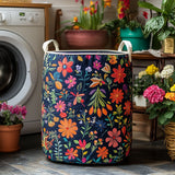 Cesto portabiancheria trapuntato in stile boho NCU0DV616