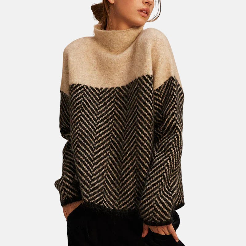 Zuzana – Maglione donna lavorato a maglia con motivo moderno A minha loja