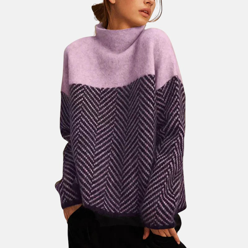 Zuzana – Maglione donna lavorato a maglia con motivo moderno A minha loja