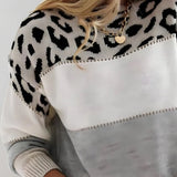 Diane | Maglione a Maglia con Dettagli Leopardo A minha loja