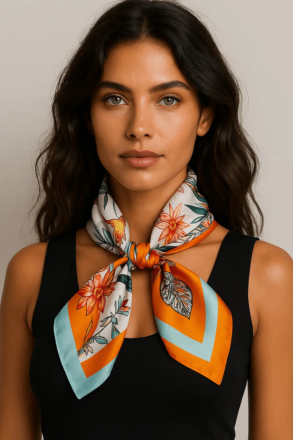 Cecile Foulard (100% seta - 68cm) A minha loja