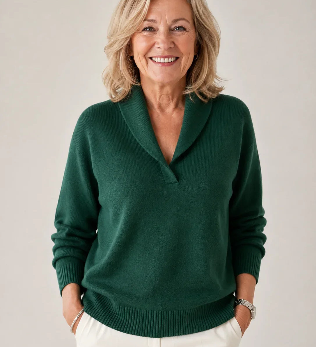 ANTONINE - SOFT V-NECK JUMPER FOR WOMEN A minha loja