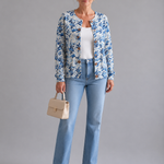 Tiverly™ | Cardigan Vintage con Bottoni Floreali A minha loja