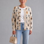 Charlotte™ | Accogliente Cardigan con Stampa di Gatti A minha loja