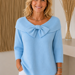 TIVELLA | SWEATER WITH BOW AND ROUND NECKLINE A minha loja