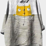 Christina | Camicia floreale di alta qualità A minha loja
