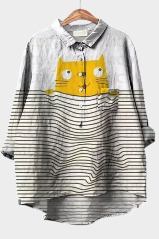 Christina | Camicia floreale di alta qualità A minha loja