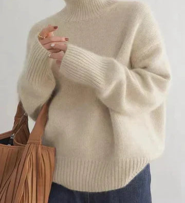 Amaya | Maglione in Cashmere di Lusso con Collo Alto A minha loja