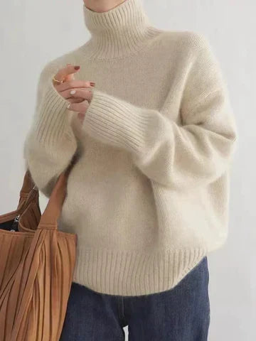 Amaya | Maglione in Cashmere di Lusso con Collo Alto A minha loja