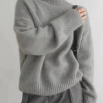Amaya | Maglione in Cashmere di Lusso con Collo Alto A minha loja