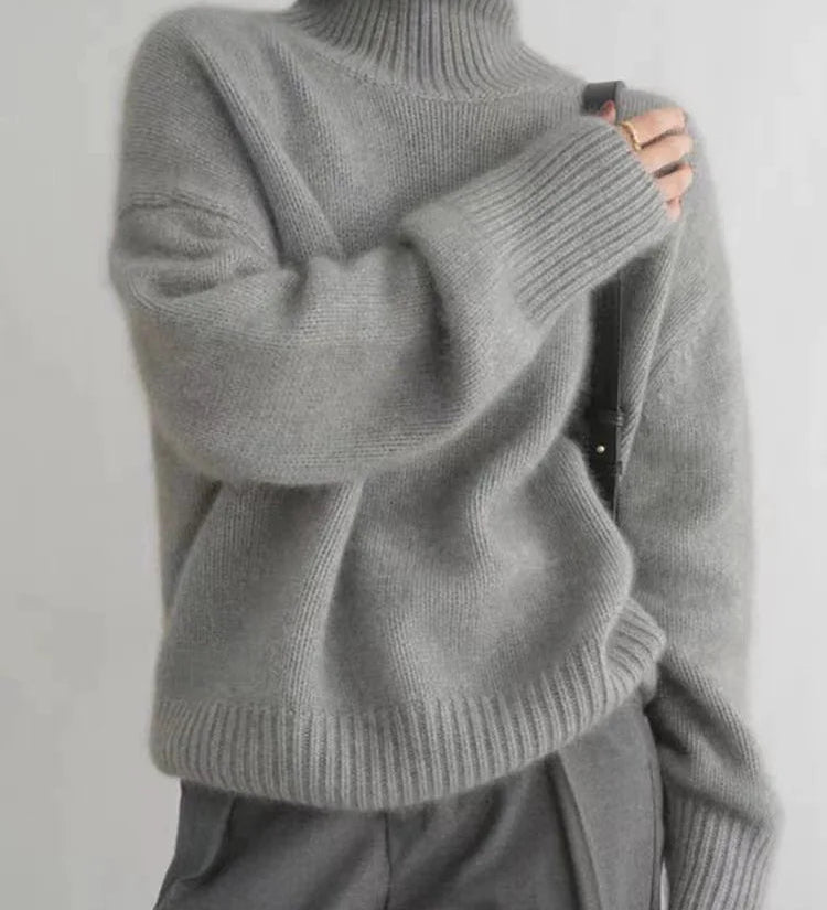 Amaya | Maglione in Cashmere di Lusso con Collo Alto A minha loja
