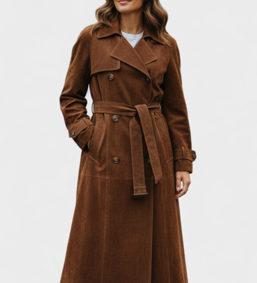 Cordula™ | Elegante trench in pelle A minha loja