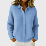 Adéla – Camicia elegante da donna in maglia con bottoni A minha loja