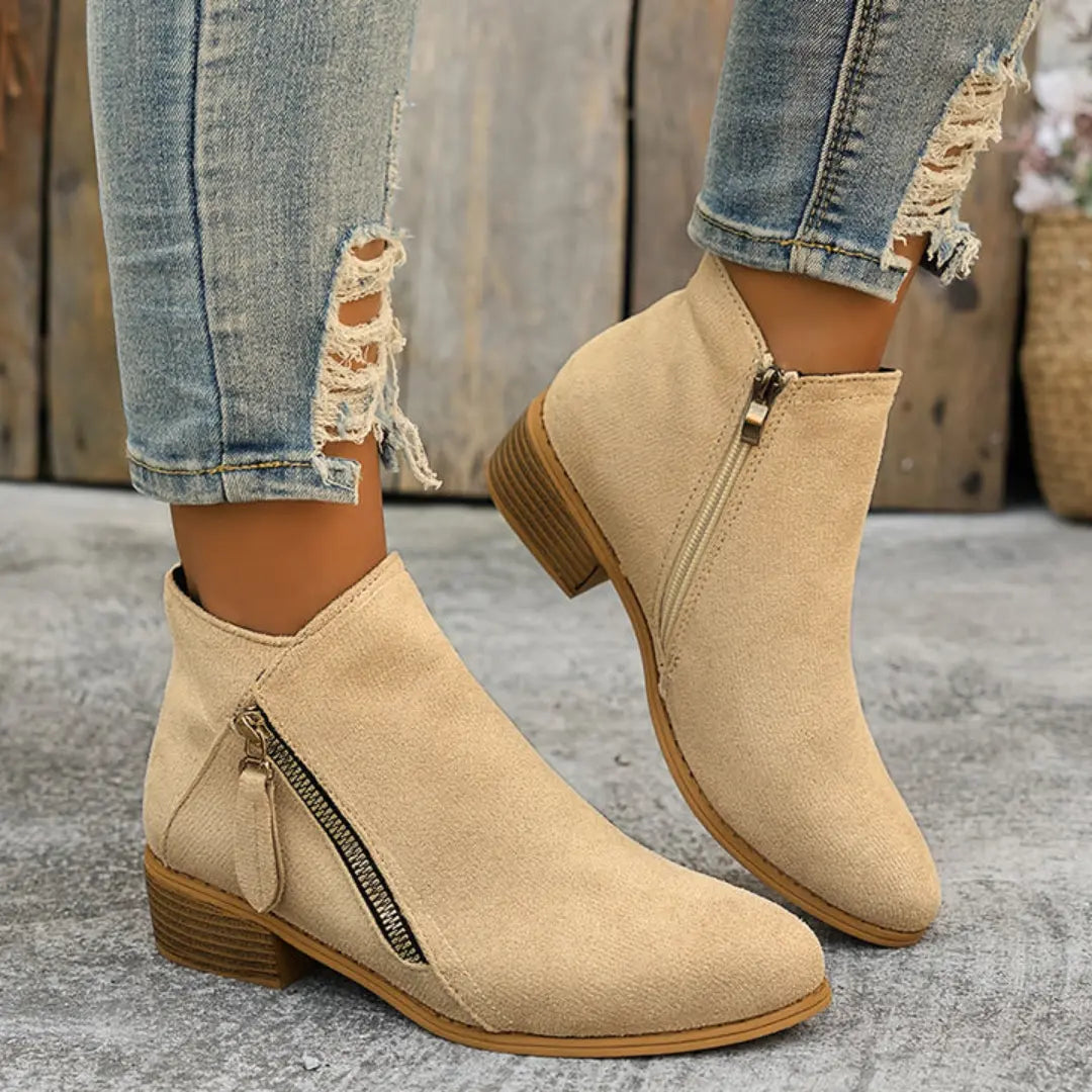 Alena – Stivaletti eleganti con zip laterale A minha loja