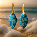 Orecchini eleganti mare blu A minha loja