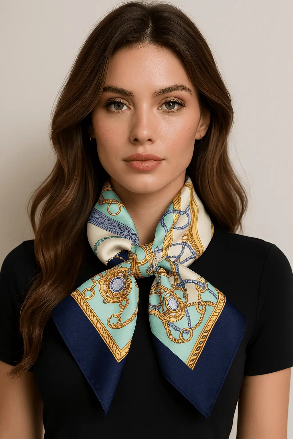 Elena-huivi (100 % seta - 53 cm) A minha loja