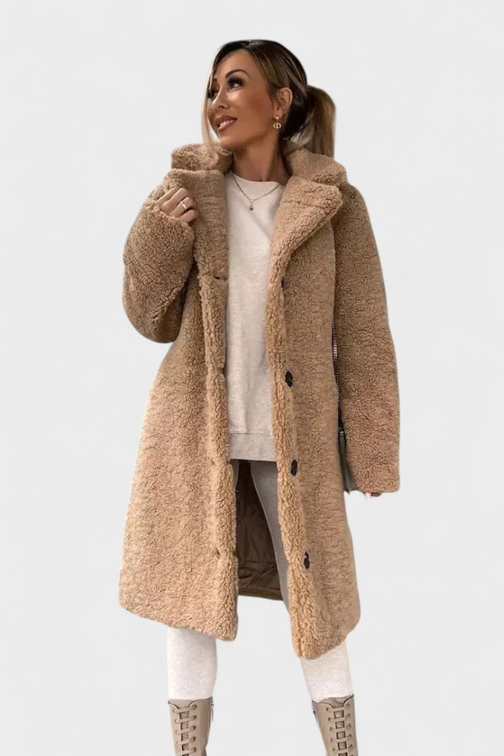Eliana™ | Cappotto teddy elegante A minha loja