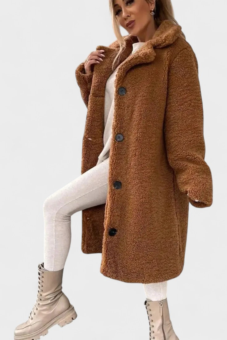 Eliana™ | Cappotto teddy elegante A minha loja