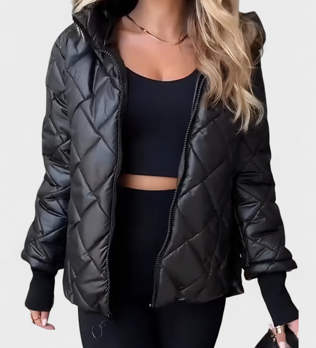 Ema™ | Giacca elegante con cappuccio A minha loja