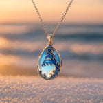 Collana smaltata a forma di onda A minha loja
