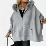 Monika – Cappotto da donna comodo con cappuccio e tasche A minha loja
