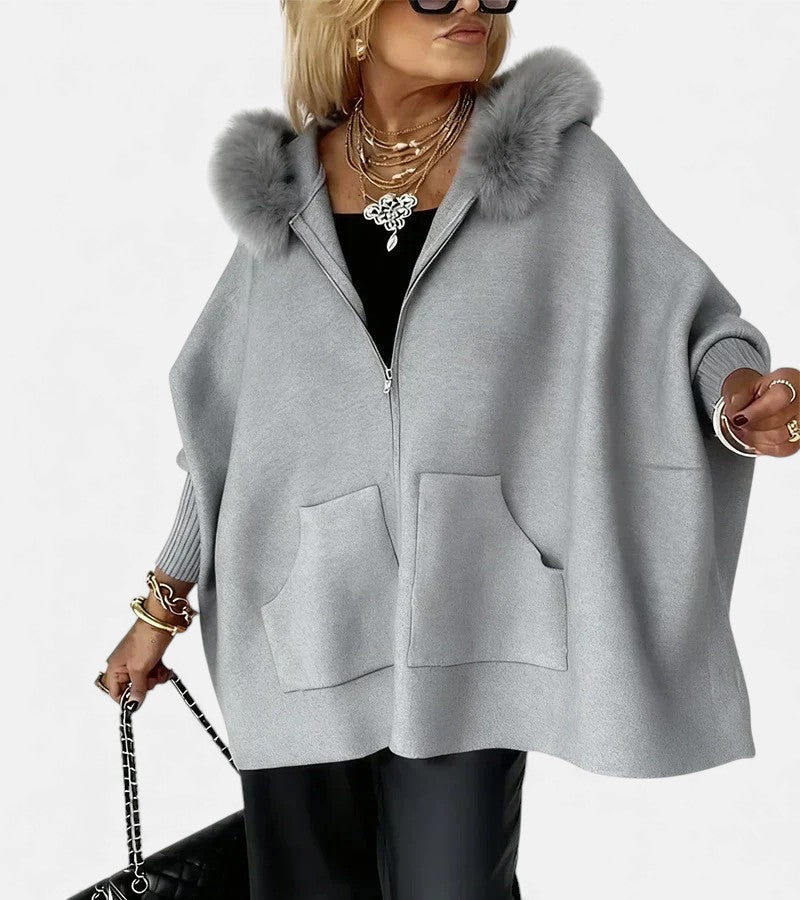 Monika – Cappotto da donna comodo con cappuccio e tasche A minha loja
