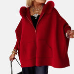 Monika – Cappotto da donna comodo con cappuccio e tasche A minha loja