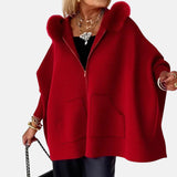 Monika – Cappotto da donna comodo con cappuccio e tasche A minha loja