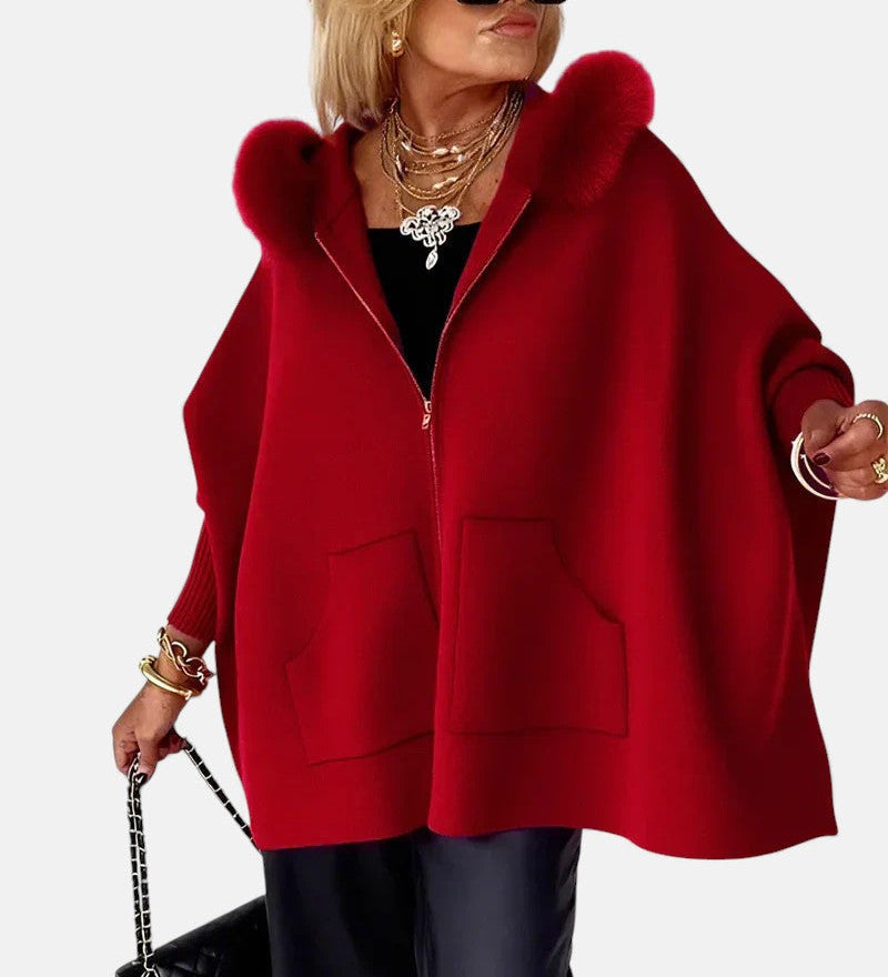 Monika – Cappotto da donna comodo con cappuccio e tasche A minha loja