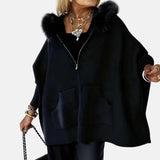 Monika – Cappotto da donna comodo con cappuccio e tasche A minha loja