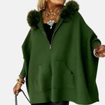 Monika – Cappotto da donna comodo con cappuccio e tasche A minha loja