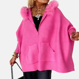 Monika – Cappotto da donna comodo con cappuccio e tasche A minha loja