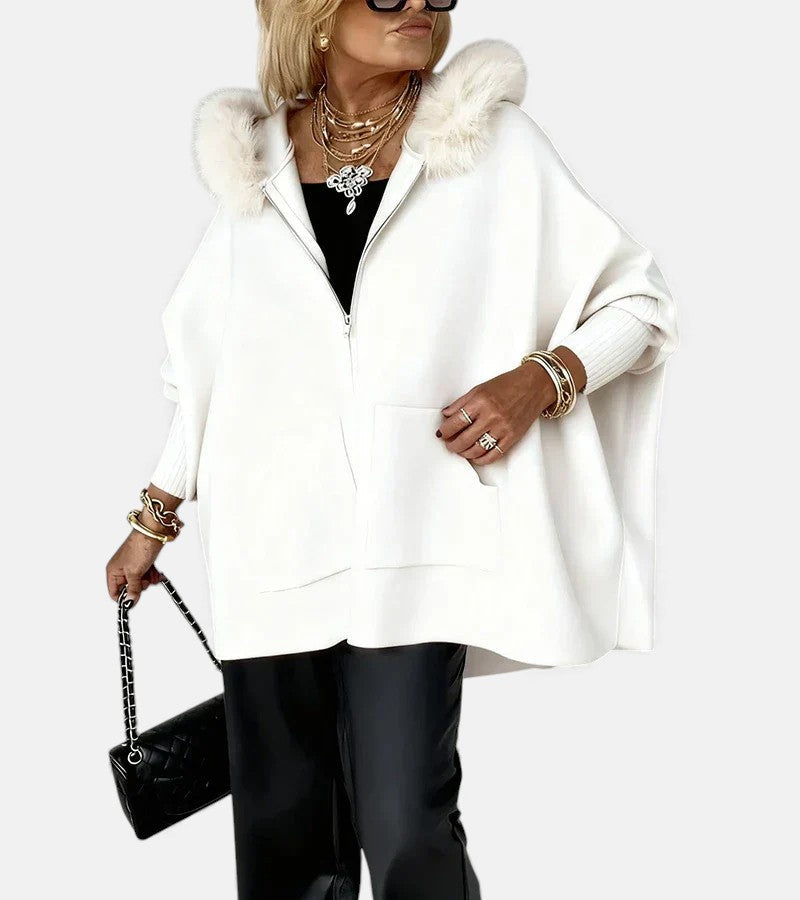 Monika – Cappotto da donna comodo con cappuccio e tasche A minha loja