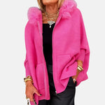 Monika – Cappotto da donna comodo con cappuccio e tasche A minha loja