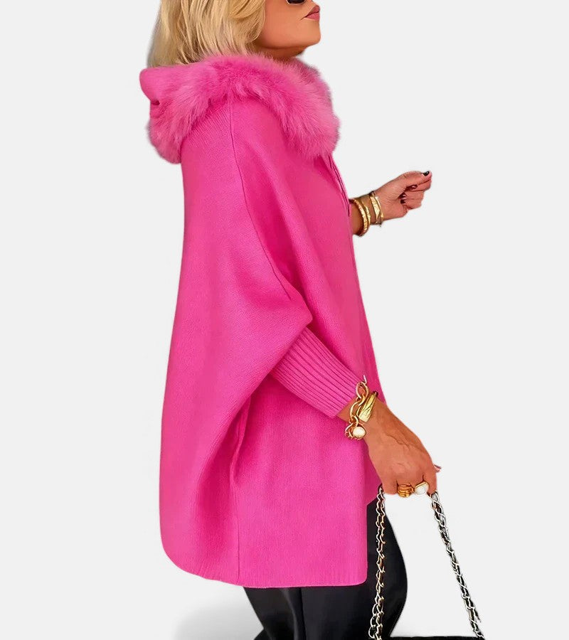 Monika – Cappotto da donna comodo con cappuccio e tasche A minha loja
